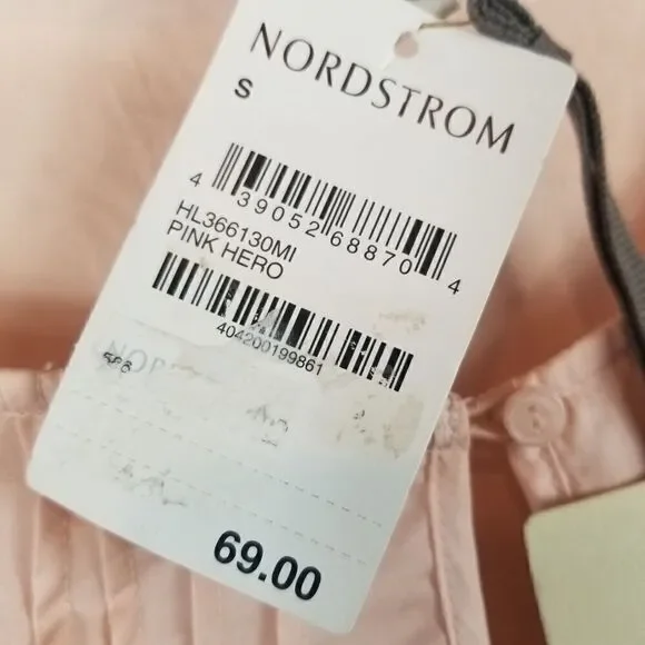 HINGE "DESIGNED IN SEATTLE" LIGHT PINK BELL SLEEVE - Picture 10 of 15